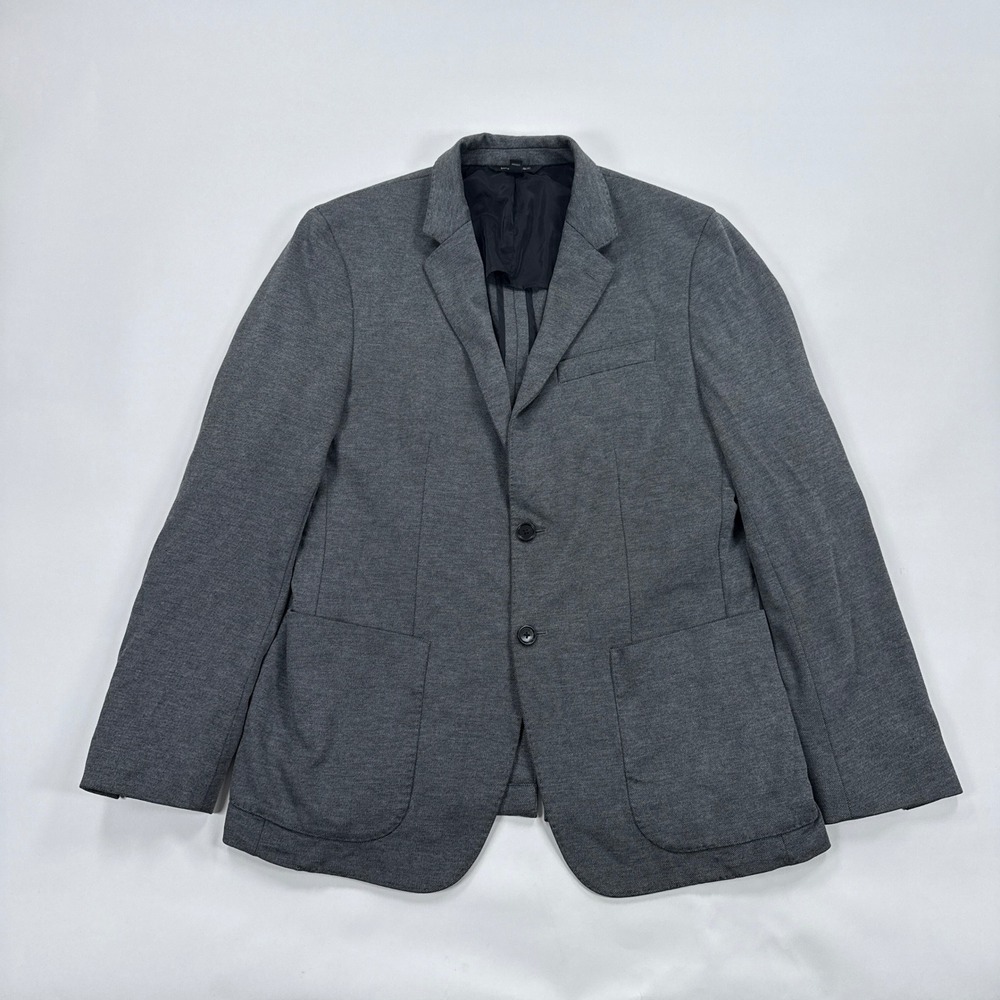 Banana Republic Mens Blazer 40R‎ Charcoal Grey Slim Fit Half Lined Sport Coat